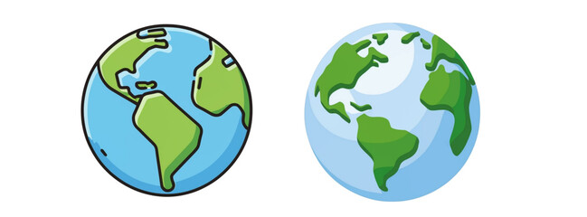 Vector set of Global Earth