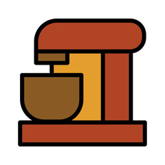 Bake Bread Desert Filled Outline Icon