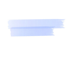 Textured brush stroke highlight, blue transparent isolated underline