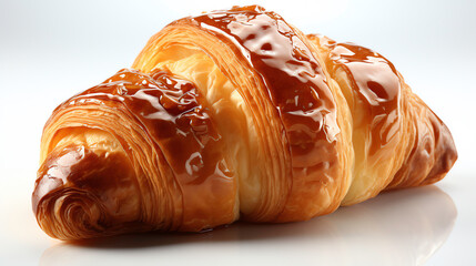 a close up of a croissant - Powered by Adobe