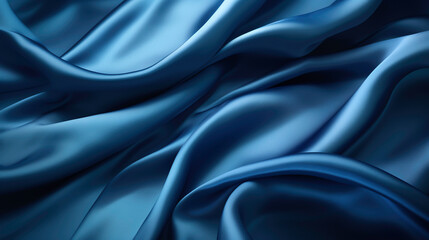 Obraz premium a blue silk with folds