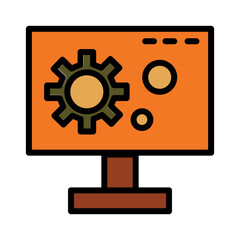 Automatic Machines Tools Filled Outline Icon