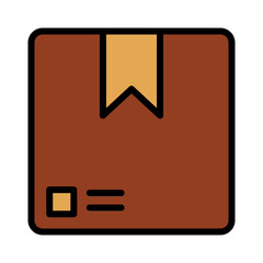 Box Mark Product Filled Outline Icon