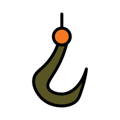 Crain Hook Lift Filled Outline Icon