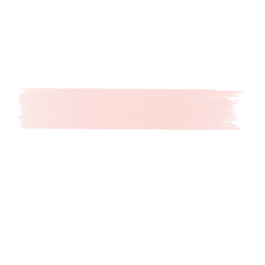 Pastel pink textured transparent brush stroke, isolated