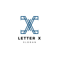 Letter X logo icon design template elements