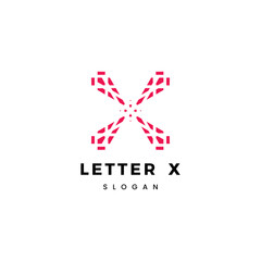 Letter X logo icon design template elements