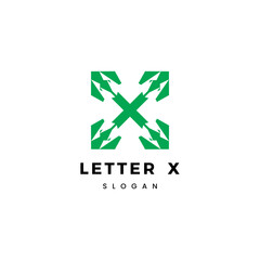 Fototapeta premium Letter X logo icon design template elements