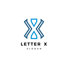 Letter X logo icon design template elements