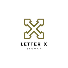 Letter X logo icon design template elements