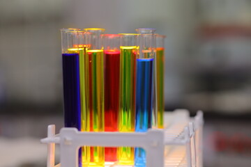 TEST TUBES IN LABORATORY
