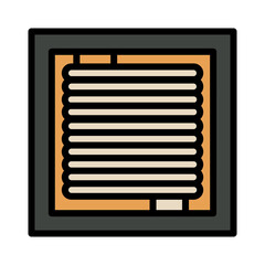 Electric Transistor Tools Filled Outline Icon