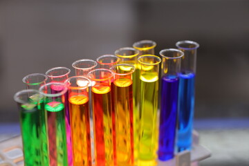 TEST TUBES IN LABORATORY