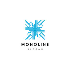 Monoline Logo vector illustration