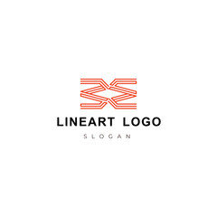 Lineart logo vector illustration