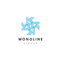 Monoline Logo vector illustration