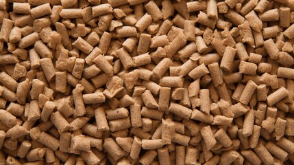 a pile of brown pellets