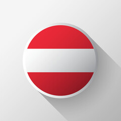Creative Austria Flag Circle Badge