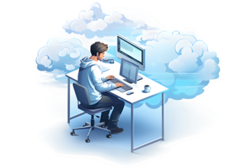 Business people reading graphs, analysing data, make decisions, developing and improving working process. on transprencey generative AI 