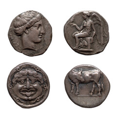 Ancient Greek Tetradrachm Coin Economy History 