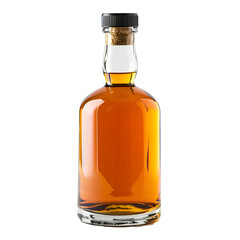Mock up of an empty liquor bottle for use with your brand on a transparent background PNG.