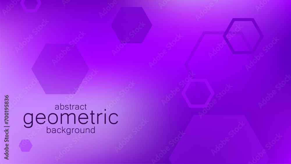 Poster abstract blue background of random hexagonal shapes of different sizes and transparency. conceptual 