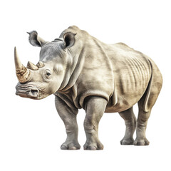 Fototapeta premium rhino isolated on white background