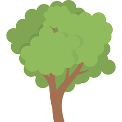 Flat Tree Illustration