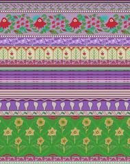 Digital draw flower and textile designe