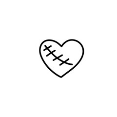 Hand drawn isolated hearts