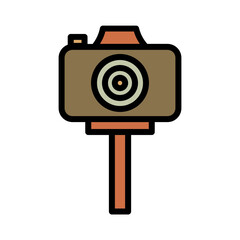 Camera Image Photo Filled Outline Icon