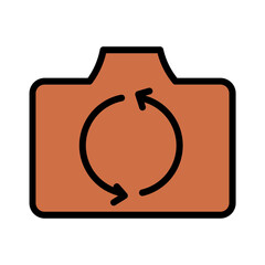 Camera Image Photo Filled Outline Icon