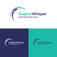 Dolphin Whisper Experiences business logo design
