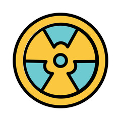 Atomic Danger Energy Filled Outline Icon