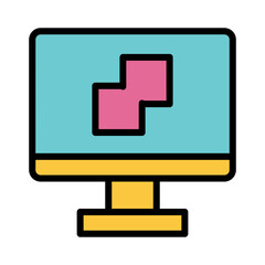 Back Up Data Filled Outline Icon