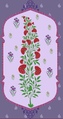 Digital draw flower and textile designes