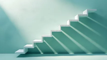 Foto op Plexiglas Stufen ins Unbekannte: Das Geheimnis abstrakter Treppen © Joseph Maniquet