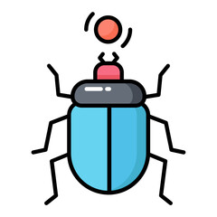 Egyptian Scarab Icon