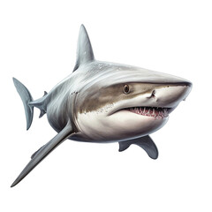 shark isolated on white