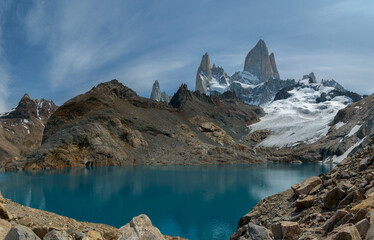 Obraz premium Laguna de los tres, cerro Fitz Roy, El Chaltén, Argentina