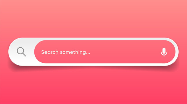 Search Bar with suggestions for UI UX design and web site. Search Address and navigation bar icon. Collection of search form templates for websites. Search engine web browser window template.