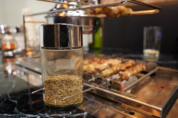 Cumin, a spice used with lamb skewers