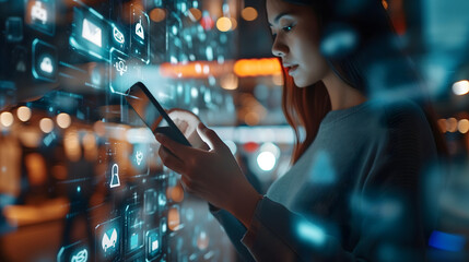 People using online and mobile payment methods