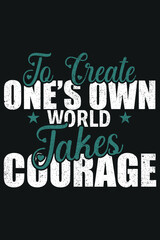 Free vector positive lettering nothing great ever came that easy background