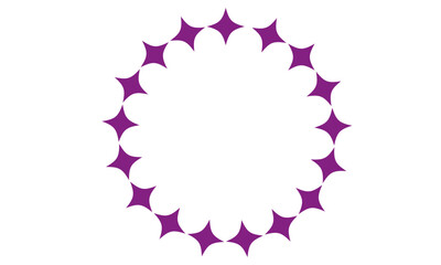 キラキラ丸フレーム　星