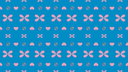 seamless pattern with hearts