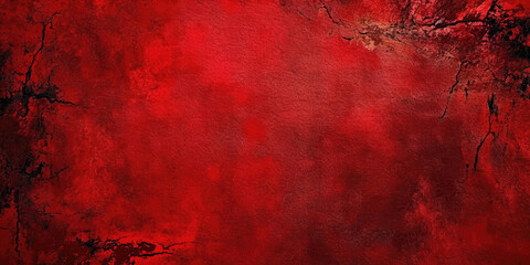 red wall texture rough background dark concrete floor or old grunge background.red Abstract Background. Painted red Color Stucco Wall Texture With Copy Space. Bright  - obrazy, fototapety, plakaty