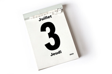  3  Juillet 2025