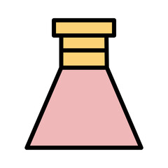 Beaker Flask Lab Filled Outline Icon