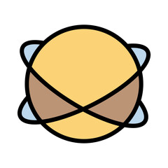 Globe Planets World Filled Outline Icon